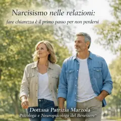 Coppia passeggia, affrontando il narcisista significato. Chiarezza nelle relazioni per non perdersi. Dott.ssa Patrizia Marzola.