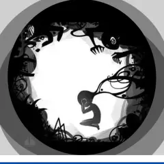 Silhouette di una persona accovacciata, circondata da ombre minacciose. Rappresentazione visiva del disturbo paranoide di personalità.