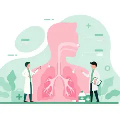 Medici esaminano i polmoni, affrontando il fiato corto e l'ansia.
