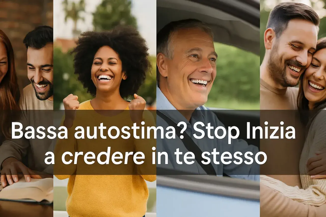 Supera i problemi di autostima: sorrisi di gioia e fiducia in te stesso.