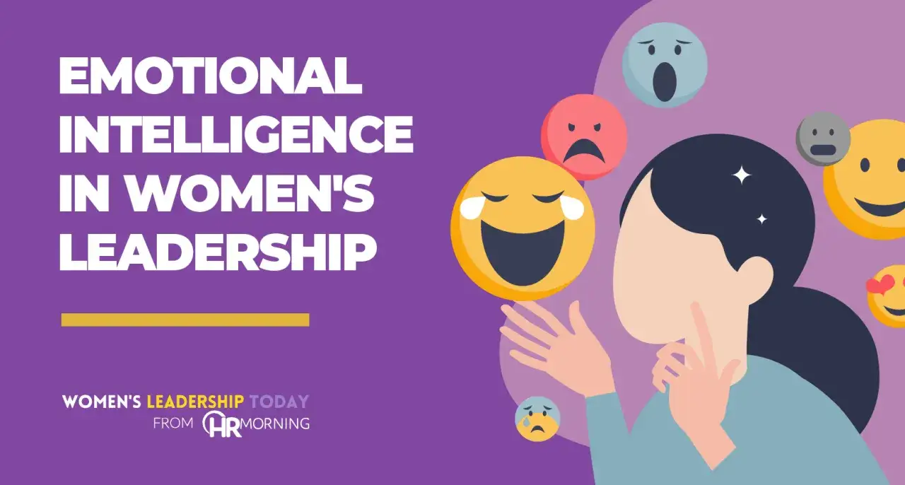 Intelligenza emotiva nella leadership femminile: un'immagine che celebra le donne affascinanti e le loro caratteristiche, con emoji che esprimono varie emozioni.