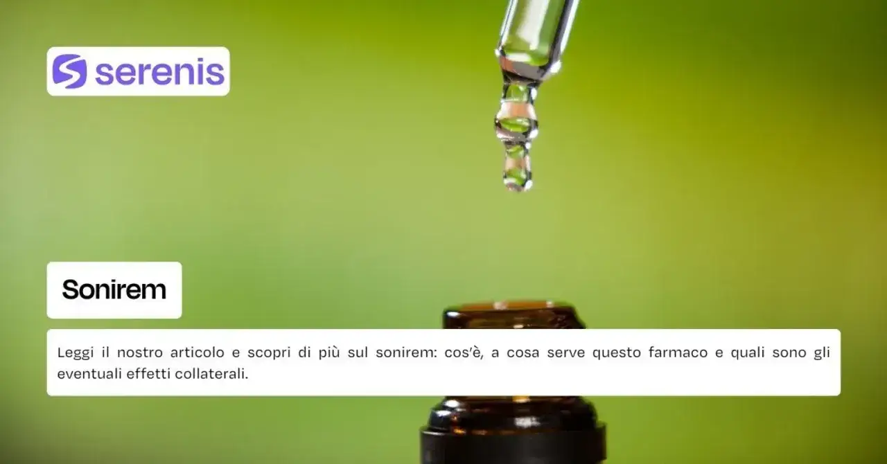 Goccia di liquido da un contagocce, con testo che menziona 