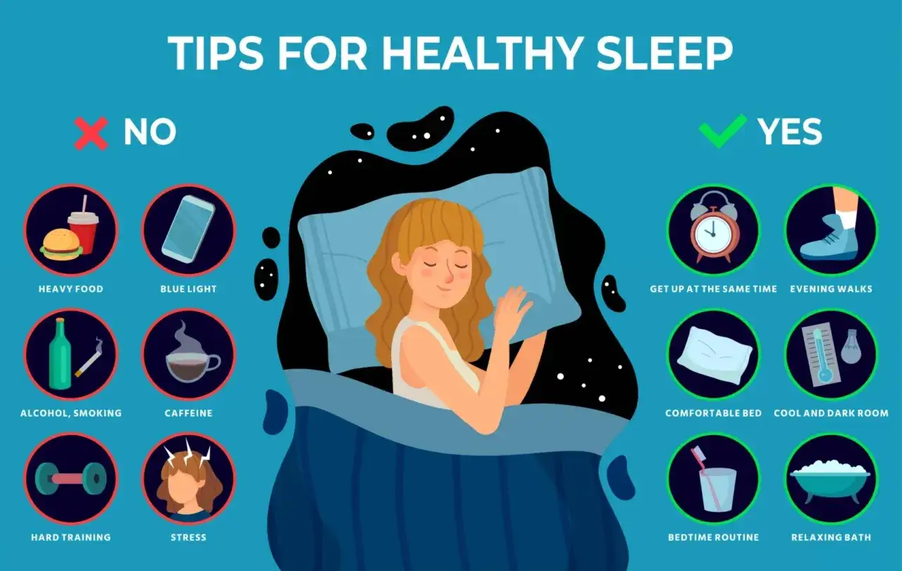 Ecco come ho sconfitto l'insonnia: evito cibo pesante, luci blu, alcol, fumo, caffeina, allenamenti intensi e stress. Preferisco svegliarmi alla stessa ora, passeggiate serali, letto comodo, stanza buia e fresca, routine serale e bagno rilassante.