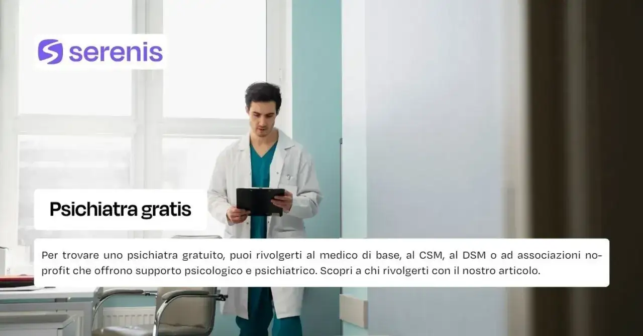 Medico con cartella in un ambulatorio, con testo 